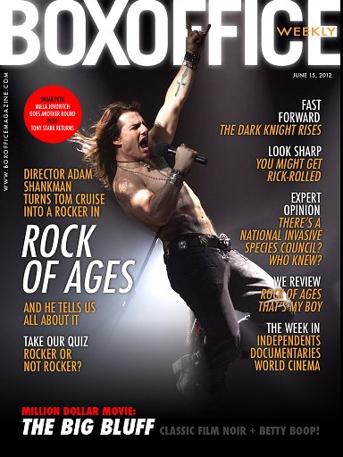 BOXOFFICE WEEKLY magazine side cover 15 June 2012