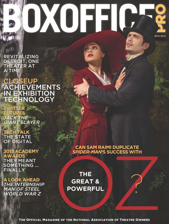 BOXOFFICE magazine side cover March 2013