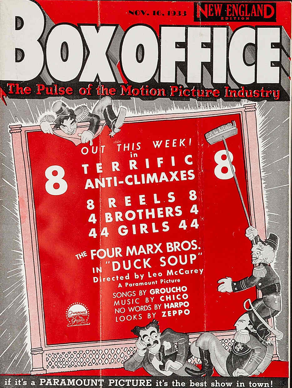 BOXOFFICE magazine side cover 16 November 1933