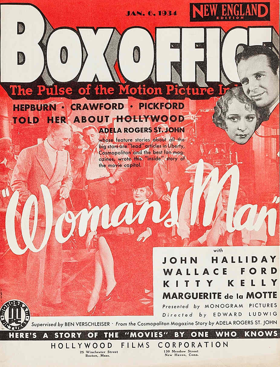BOXOFFICE magazine side cover 6 January 1934
