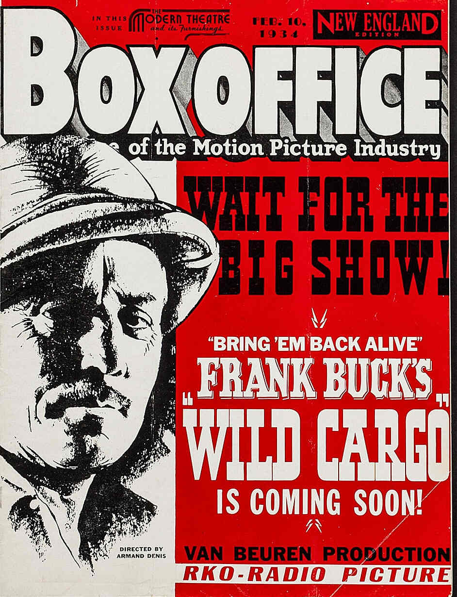 BOXOFFICE magazine side cover 10 February 1934