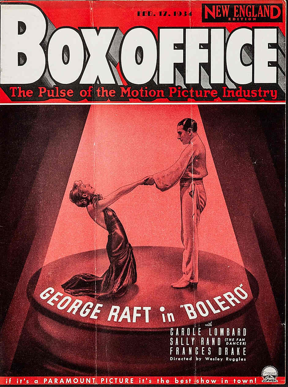 BOXOFFICE magazine side cover 17 February 1934