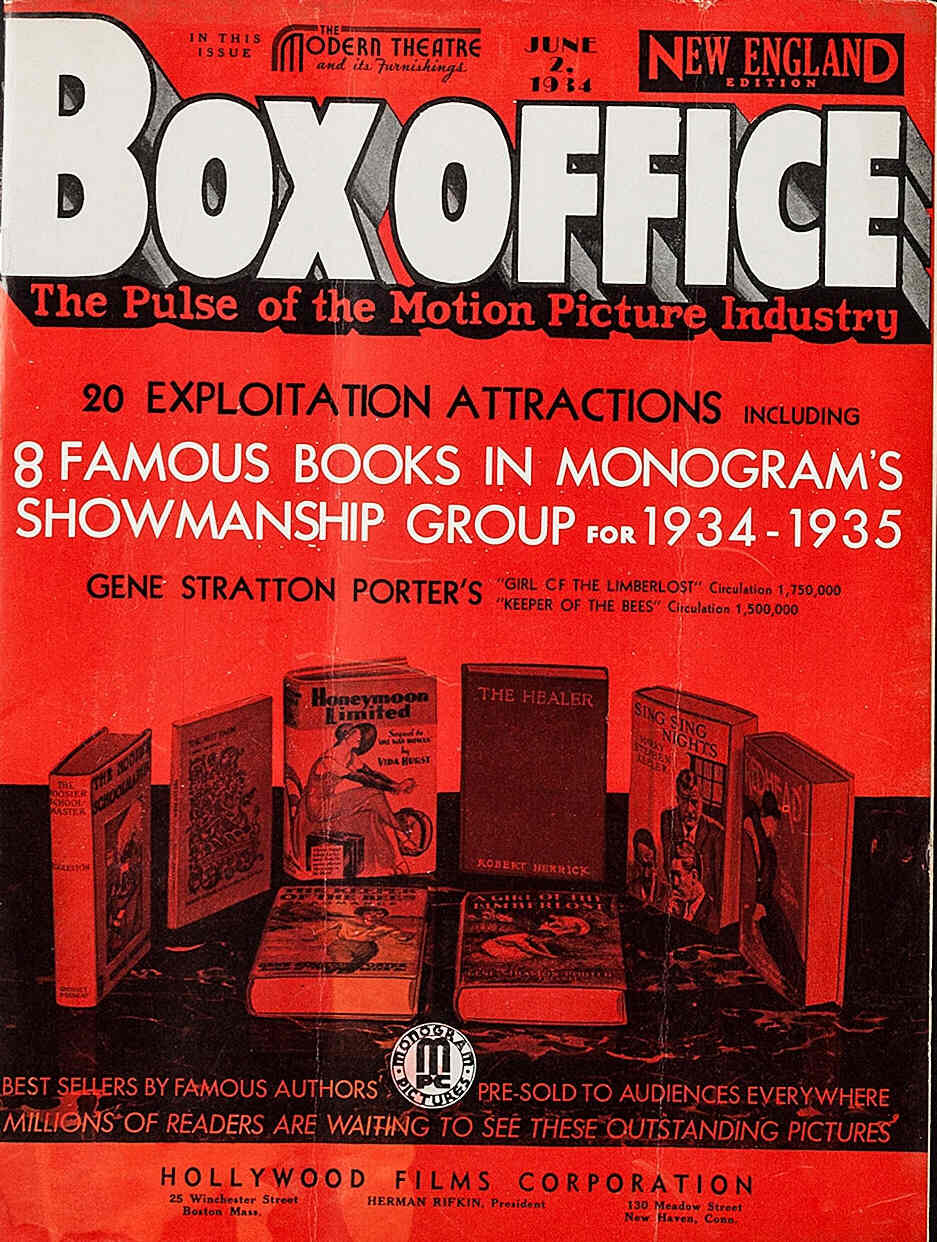BOXOFFICE magazine side cover 2 June 1934