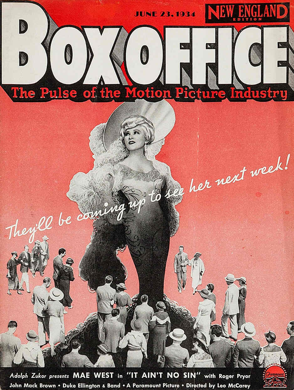 BOXOFFICE magazine side cover 23 June 1934