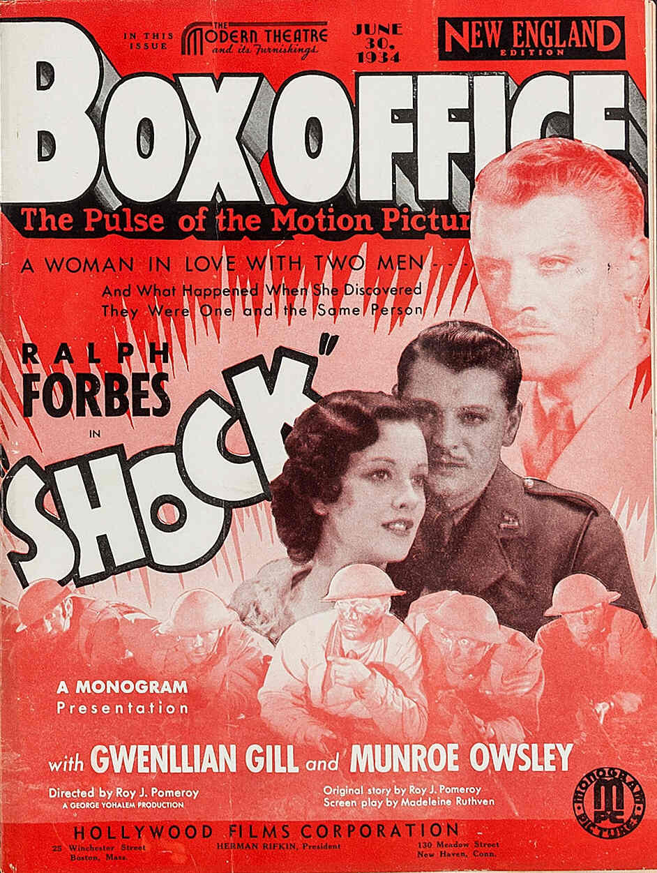 BOXOFFICE magazine side cover 30 June 1934