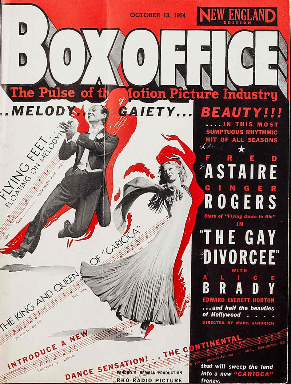 BOXOFFICE magazine side cover 13 October 1934