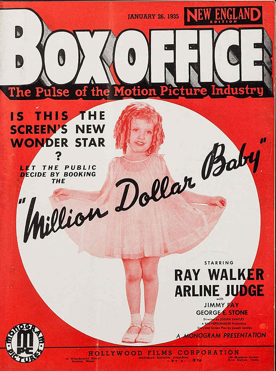 BOXOFFICE magazine side cover 26 January 1935