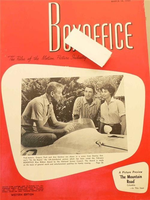 BOXOFFICE magazine side cover 14 March 1960