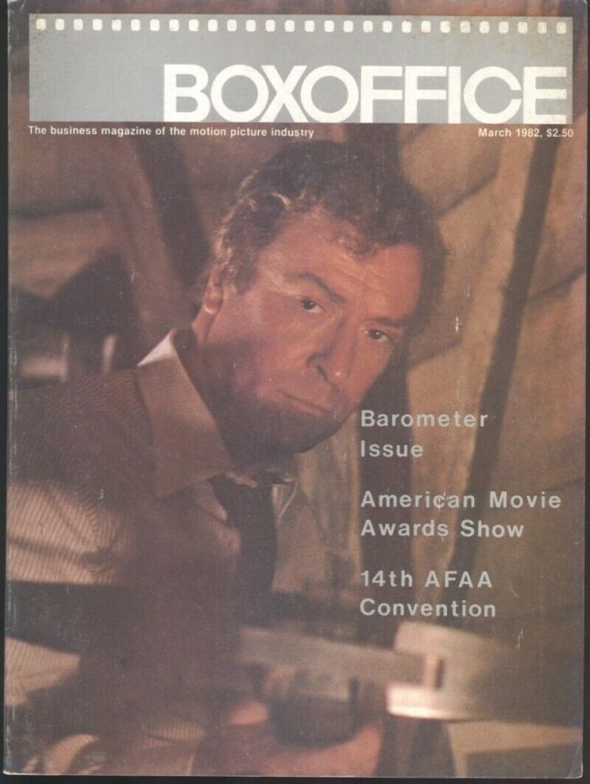 BOXOFFICE magazine side cover March 1982