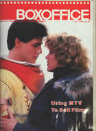 BOXOFFICE magazine side cover July 1984