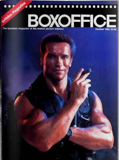 BOXOFFICE magazine side cover October 1985