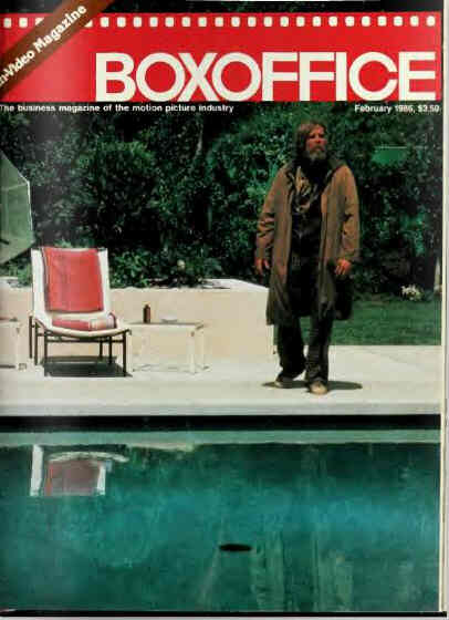 BOXOFFICE magazine side cover February 1986