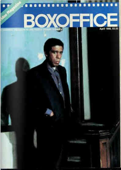 BOXOFFICE magazine side cover April 1986