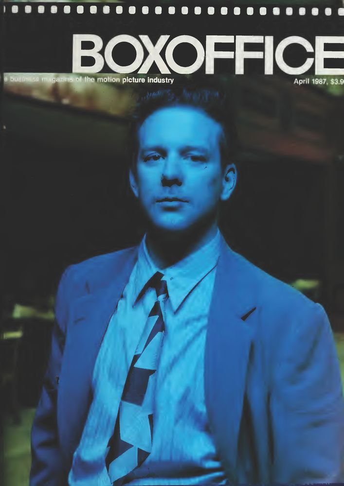 BOXOFFICE magazine side cover April 1987