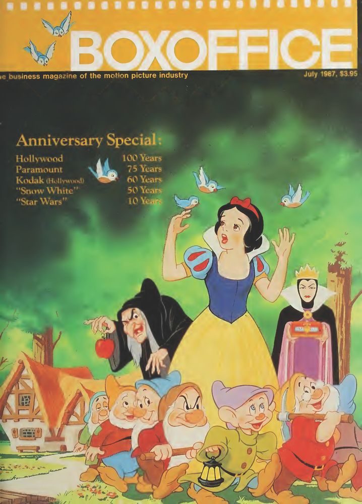 BOXOFFICE magazine side cover July 1987