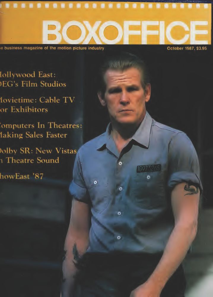 BOXOFFICE magazine side cover October 1987