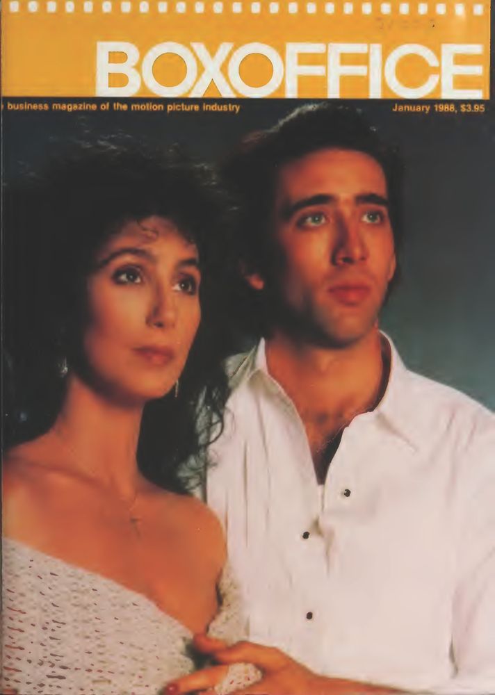 BOXOFFICE magazine side cover January 1988