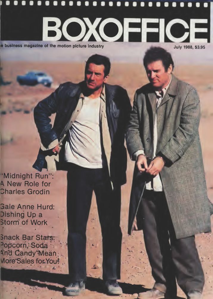 BOXOFFICE magazine side cover July 1988