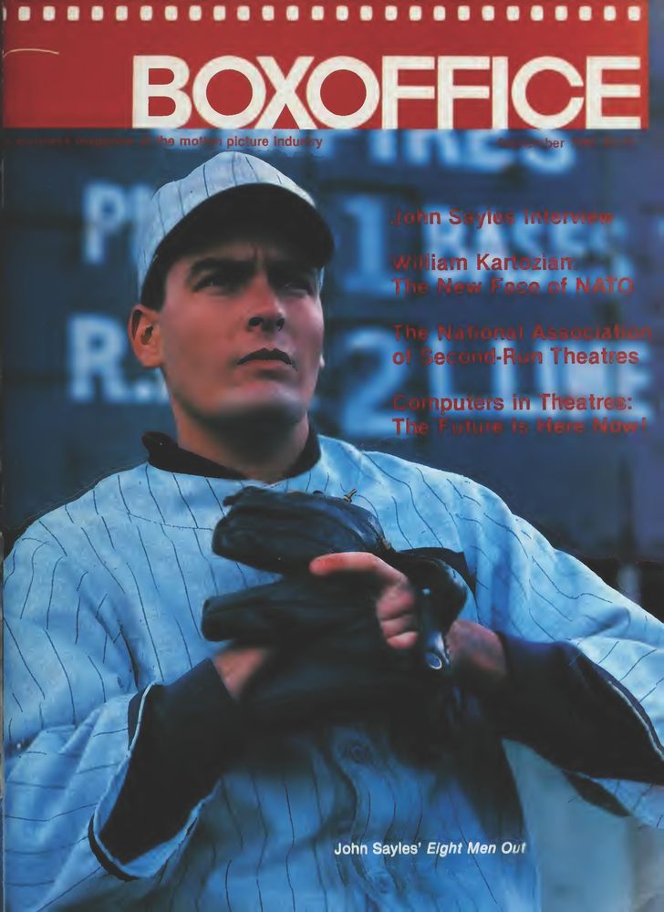 BOXOFFICE magazine side cover September 1988