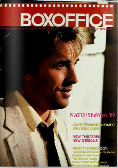 BOXOFFICE magazine side cover March 1989
