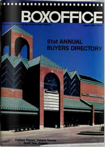 BOXOFFICE magazine side cover August 1989