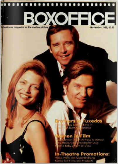 BOXOFFICE magazine side cover November 1989