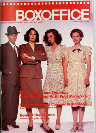 BOXOFFICE magazine side cover January 1990
