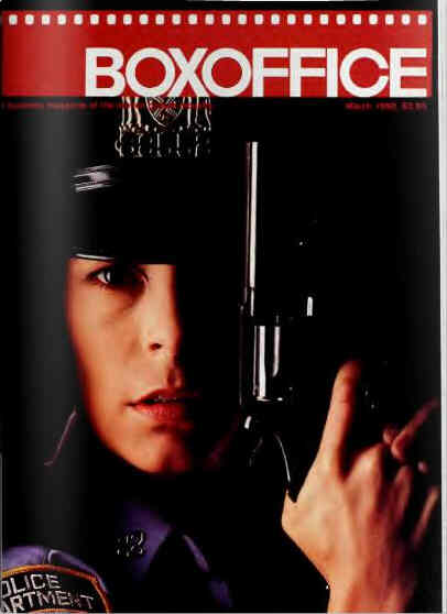 BOXOFFICE magazine side cover March 1990