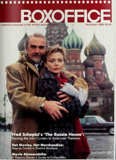 BOXOFFICE magazine side cover November 1990
