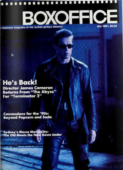BOXOFFICE magazine side cover July 1991