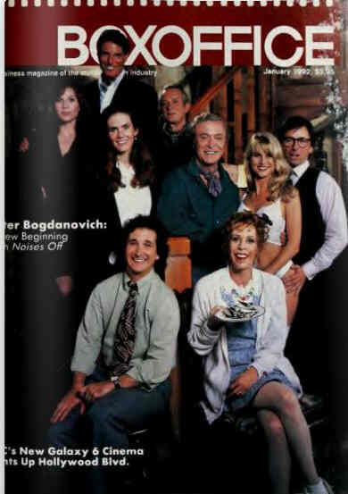 BOXOFFICE magazine side cover January 1992
