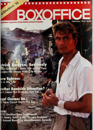 BOXOFFICE magazine cover February 1992