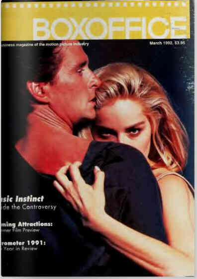 BOXOFFICE magazine side cover March 1992