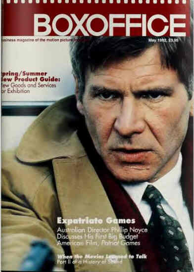 BOXOFFICE magazine side cover May 1992