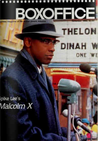 BOXOFFICE magazine side cover November 1992