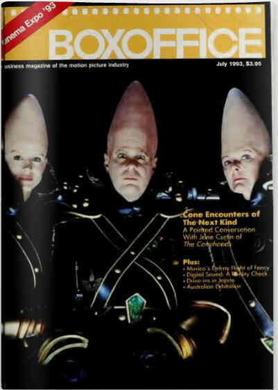BOXOFFICE magazine side cover July 1993