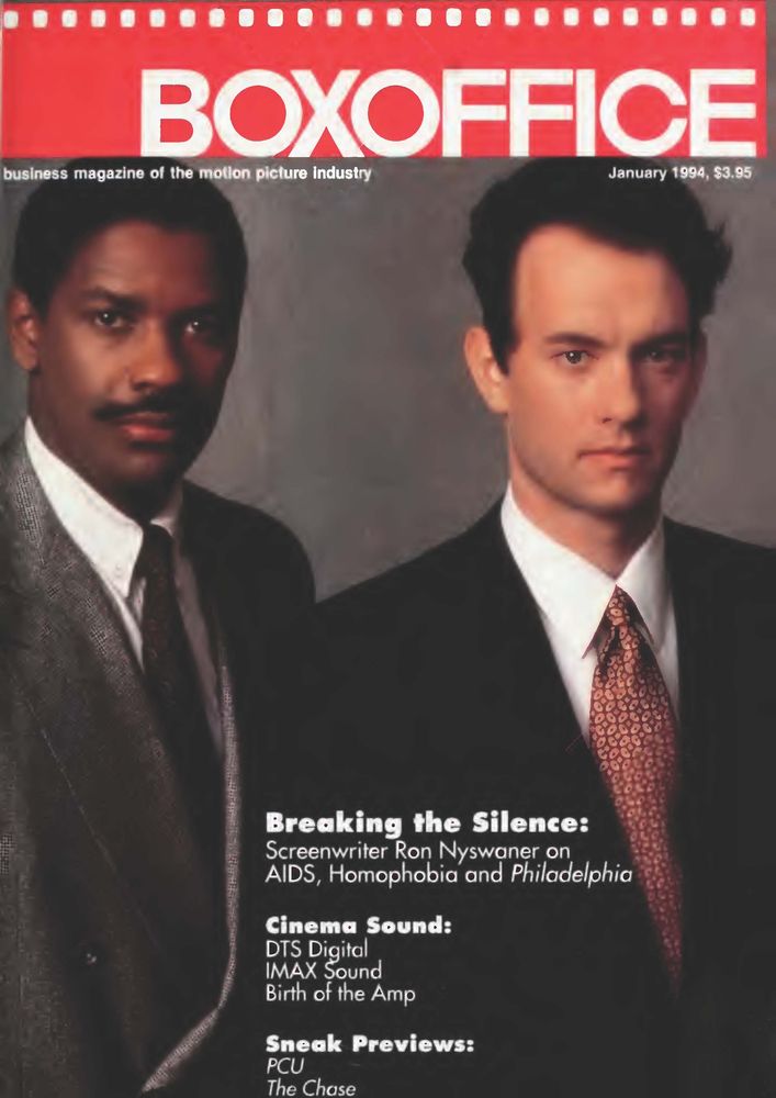 BOXOFFICE magazine side cover January 1994