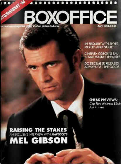 BOXOFFICE magazine side cover April 1994