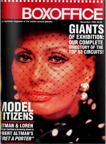 BOXOFFICE magazine side cover December 1994
