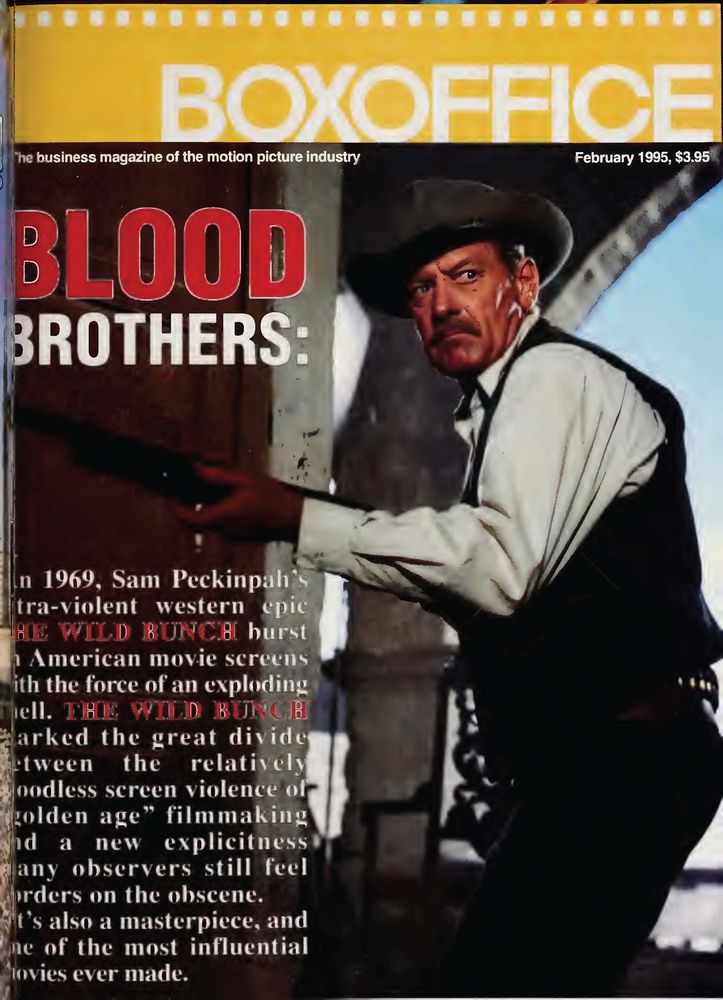 BOXOFFICE magazine side cover February 1995