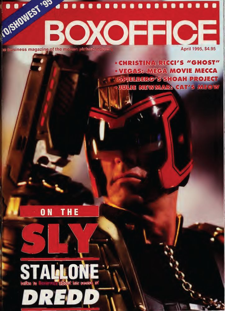 BOXOFFICE magazine side cover April 1995