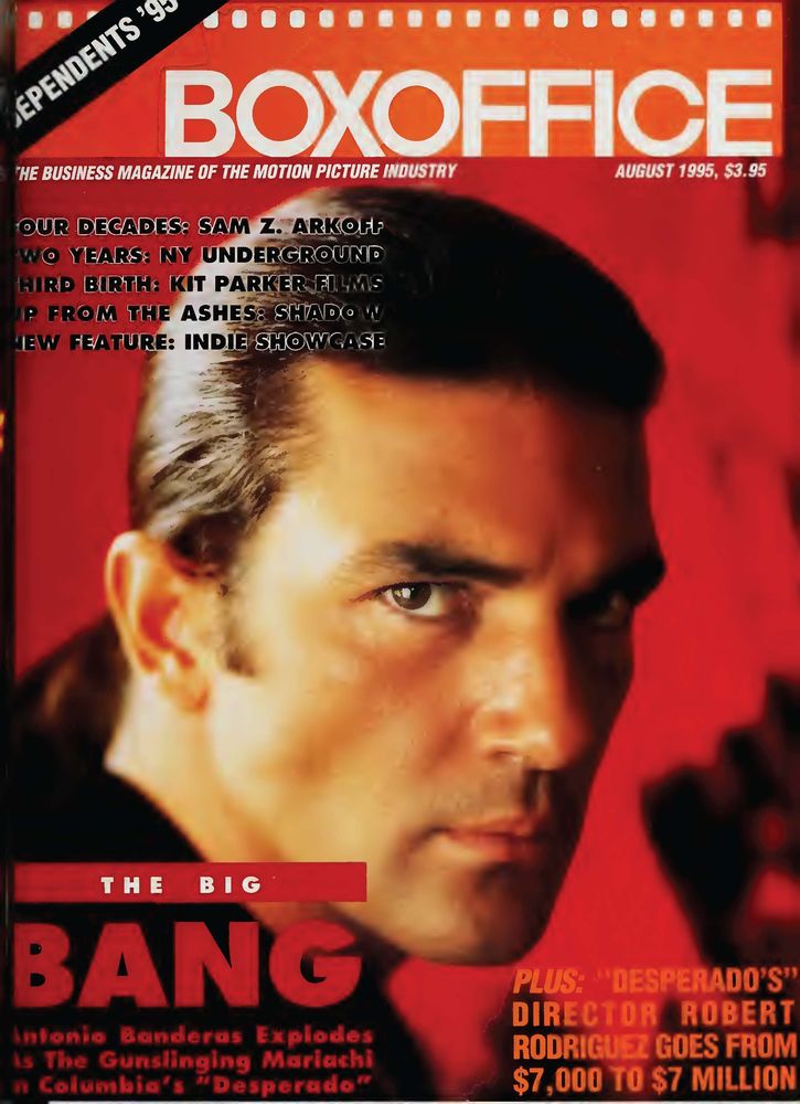 BOXOFFICE magazine side cover August 1995
