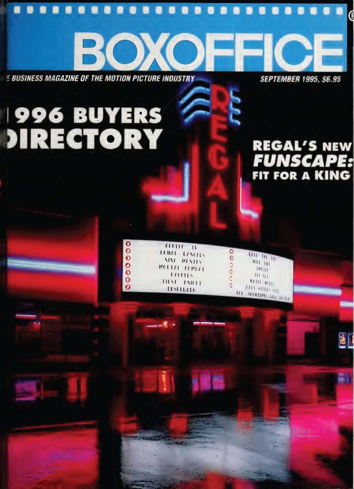 BOXOFFICE magazine side cover September 1995