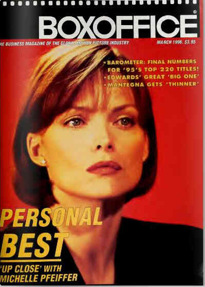 BOXOFFICE magazine side cover March 1996