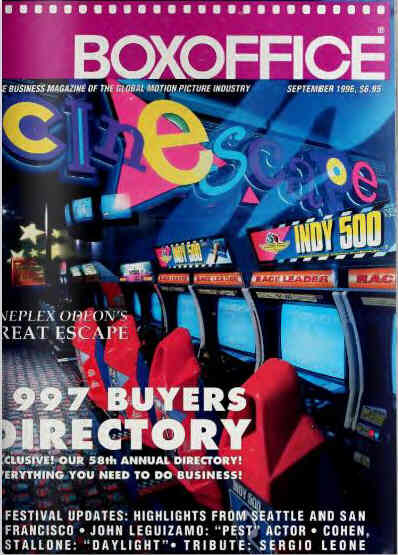 BOXOFFICE magazine side cover September 1996