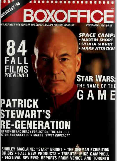 BOXOFFICE magazine side cover November 1996