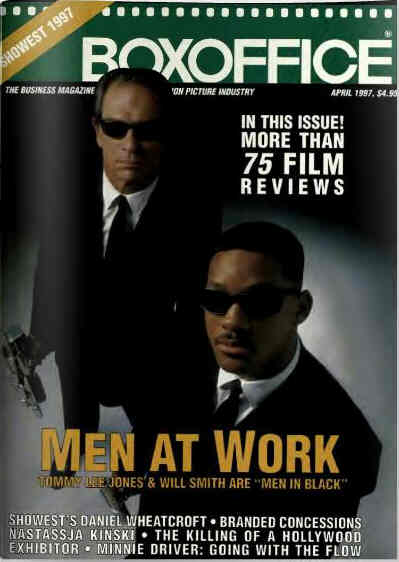 BOXOFFICE magazine side cover April 1997