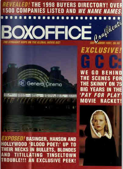 BOXOFFICE magazine side cover September 1997
