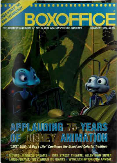 BOXOFFICE magazine side cover October 1998
