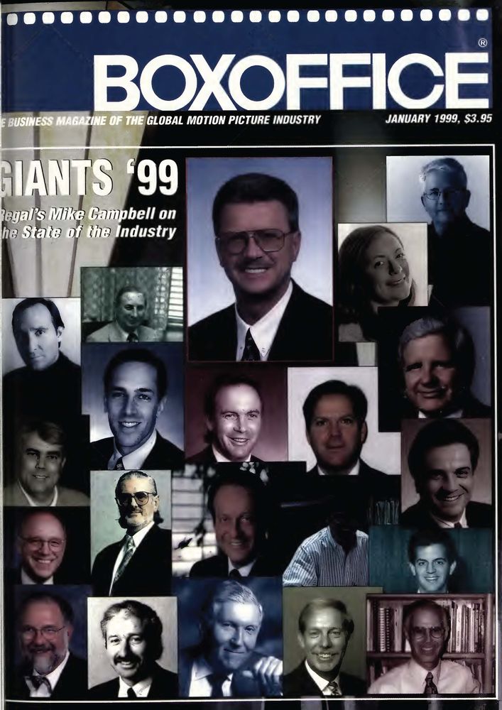 BOXOFFICE magazine side cover January 1999